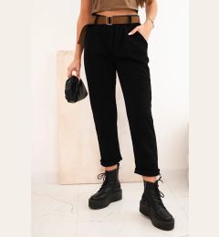 Снимка на Kesi Włoski Women's pants with a belt in striped black