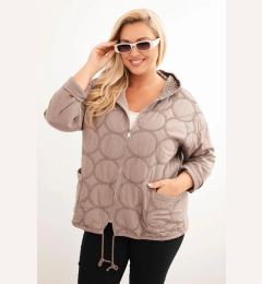 Снимка на Kesi Włoski Women's Plus Size zip-up cotton sweatshirt fango