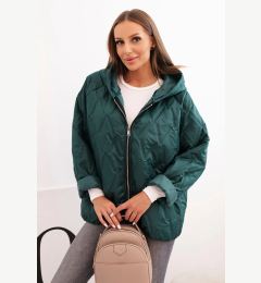 Снимка на Kesi Włoski Women's quilted jacket with a hood dark green