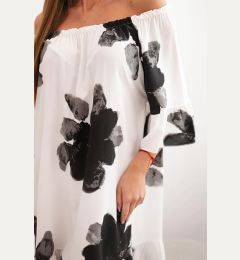 Снимка на Kesi Włoski Women's viscose dress with a floral pattern black