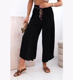 Снимка на Kesi Włoski Women's viscose trousers with leg slit black