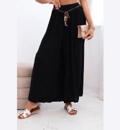 Снимка на Kesi Włoski Women's wide-leg viscose trousers black