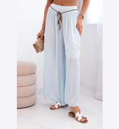 Снимка на Kesi Włoski Women's wide-leg viscose trousers blue