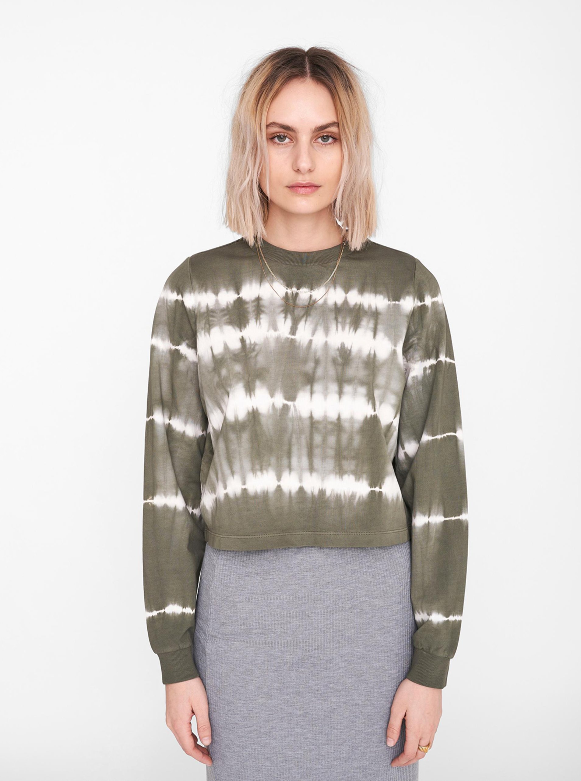 Снимка на Khaki patterned sweatshirt Noisy May Joan - Women