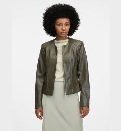 Снимка на Khaki women's faux leather jacket ORSAY - Women's