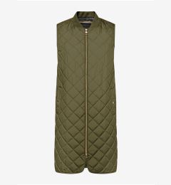 Снимка на Khaki women's long quilted vest Geox - Women's