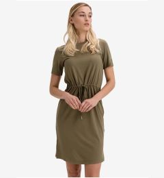 Снимка на Khaki Women's Short Dress with Tightening at the Waist SuperDry - Women