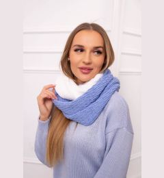 Снимка на KN14 Women's two-tone chimney blue+white
