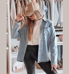 Снимка на Koszula damska jeansowa oversize BLUJANES niebieska Dstreet