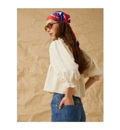 Снимка на Koton 3/4 Length Balloon Sleeves Square Collar Blouse