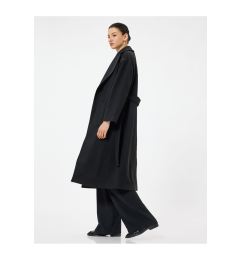 Снимка на Koton Belt Detailed Double Breasted Long Cashmere Coat
