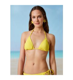 Снимка на Koton Bikini Top - Yellow - Plain