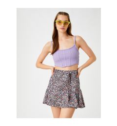 Снимка на Koton Floral Short Skirt Mini Flounce