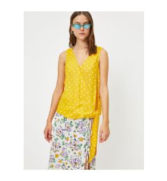 Снимка на Koton Polka Dot Patterned Short Sleeve Blouse