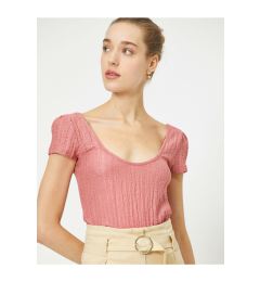 Снимка на Koton T-Shirt - Pink - Regular fit