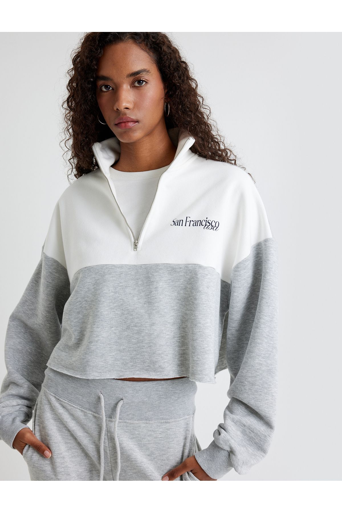 Снимка на Koton Women's Sweatshirt Gray