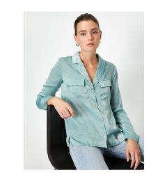 Снимка на Koton Women's Water Green Shirt