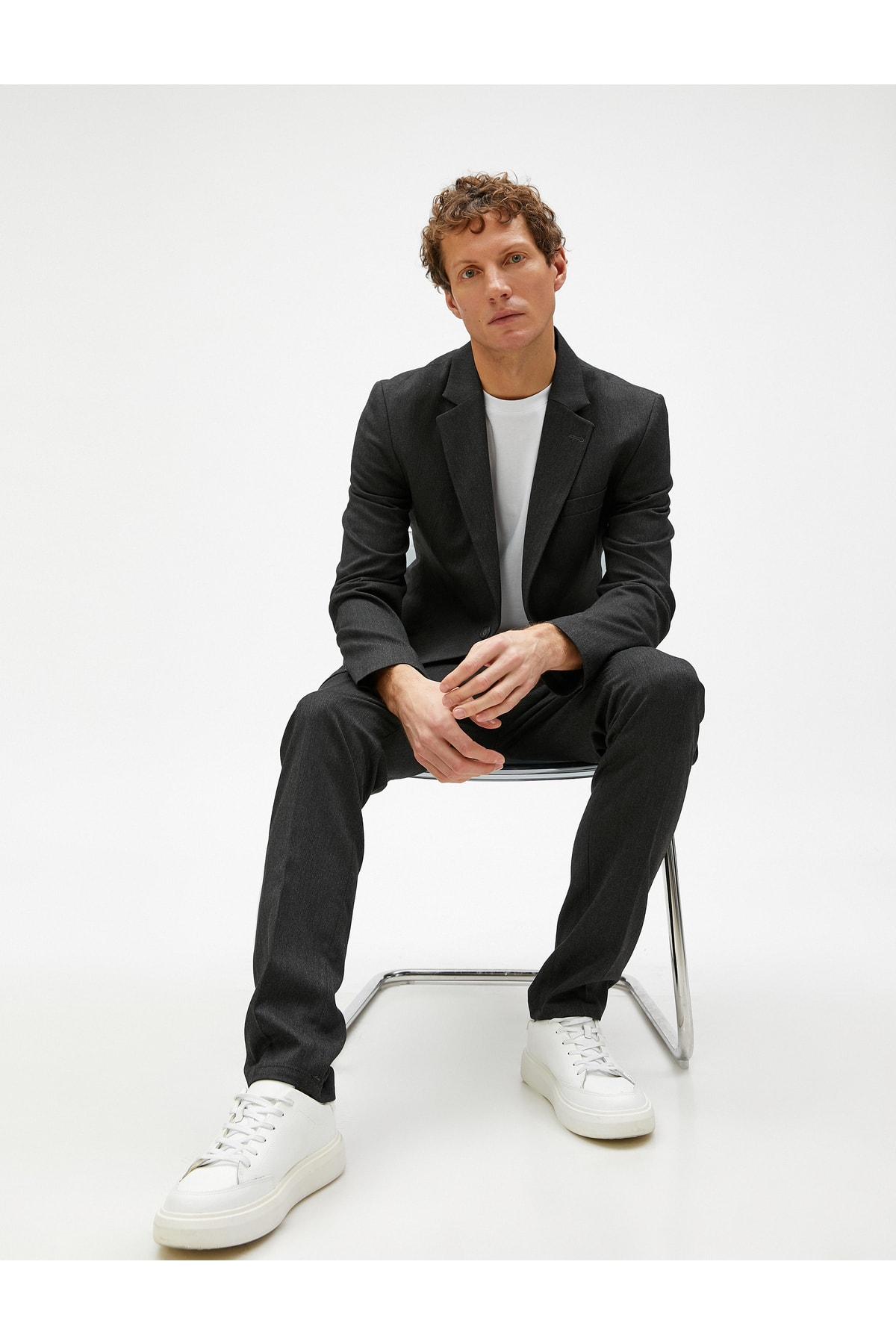 Снимка на Koton Woven Trousers Buttoned Pocket Detailed