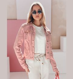 Снимка на Kurtka damska jeansowa krótka PASTELLO różowa Dstreet