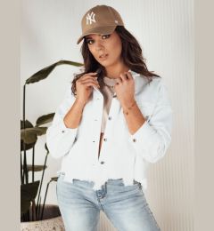 Снимка на Kurtka damska jeansowa oversize MOLI biała Dstreet