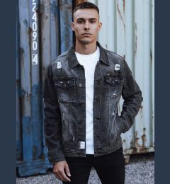 Снимка на Kurtka męska jeansowa szara Dstreet