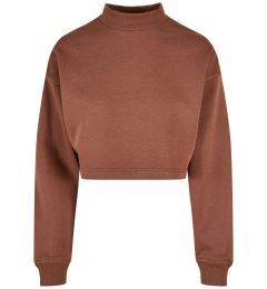 Снимка на Ladies Cropped Oversized Sweat High Neck Crew Bark