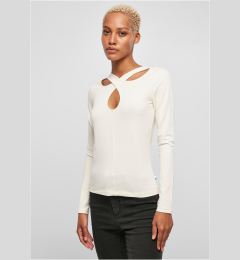 Снимка на Ladies Crossed Cut Out Longsleeve whitesand