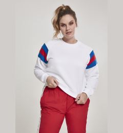 Снимка на Ladies Sleeve Stripe Crew White/Light Blue/Baked