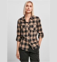 Снимка на Ladies Turnup Checked Flanell Shirt black/softtaupe