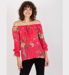 Снимка на Lady's blouse with flowers - coral