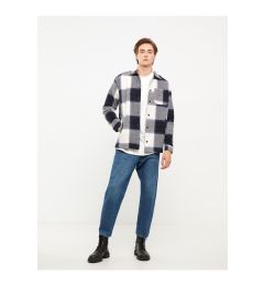Снимка на LC Waikiki Comfortable Fit Shirt Collar Plaid Men's Coat