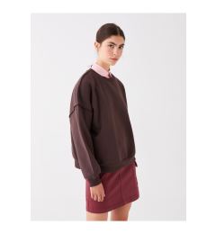 Снимка на LC Waikiki Crew Neck Plain Long Sleeve Oversize Women's Sweatshirt