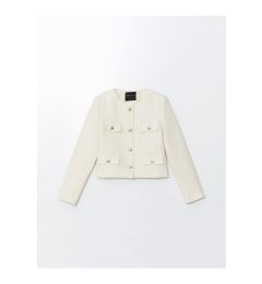 Снимка на LC Waikiki Crew Neck Textured Women's Tweed Jacket