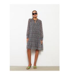 Снимка на LC Waikiki Tie Collar Straight Long Sleeve Maternity Dress