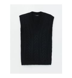 Снимка на LC Waikiki V-Neck Self-Patterned Women's Knitwear Sweater