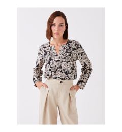 Снимка на LC Waikiki Wacky Collar Floral Long Sleeve Women's Blouse