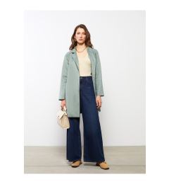 Снимка на LC Уайкики дамски тренчкот с яке яка прав дълъг ръкав