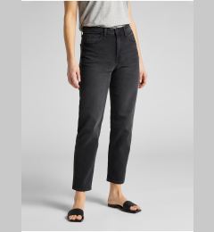 Снимка на Lee Carol Black Women's Cropped Straight Fit Jeans - Women
