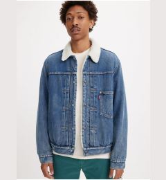 Снимка на Levi&#39;s Blue Men&#39;s Denim Jacket Levi&#39;s® Type 1 Sherpa Trucker Fall Bre - Men&#39;s