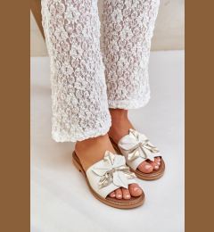 Снимка на Lewski Shoes Сандали С Декорация Натурална Кожа Зазу 3667 Бели