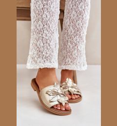 Снимка на Lewski Shoes Сандали С Декорация Натурална Кожа Зазу 3667 Златни