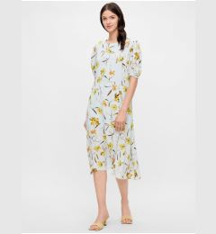Снимка на Light Blue Floral Backless Midi Dress Pieces Lillian - Women
