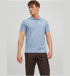 Снимка на Light blue men's polo shirt Jack & Jones Archie - Men's