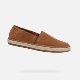 Снимка на Light brown men's slip on espadrilles Geox Pantelleria - Men's