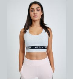 Снимка на Light Grey Brindle Sports Bra Guess Aline - Women