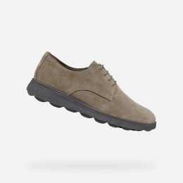 Снимка на Light grey men's formal shoes Geox Spherica EC10 - Men's
