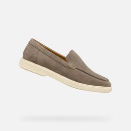 Снимка на Light grey men's moccasins Geox Spherica EC17 - Men's