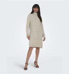 Снимка на Light grey women's brindle sweater dress ONLY Silly - Women