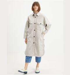 Снимка на Light grey women's long shirt jacket Picture Sotola - Women's