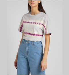 Снимка на Light Grey Women's Patterned T-Shirt Lee - Women